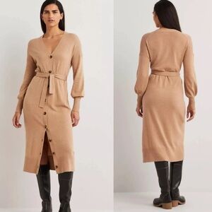 Boden Tan Knit Dress